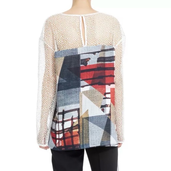 NWT Clover Canyon GRADIENT PLAID EYELET Top Size XS Retail $325 - Picture 10 of 10